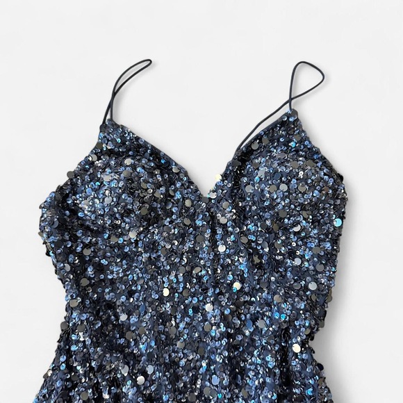 Blue sequin party dress - Picture 4 of 9